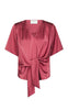 Neo Noir Bluse - Casadia Heavy Sateen - Cherry Pink