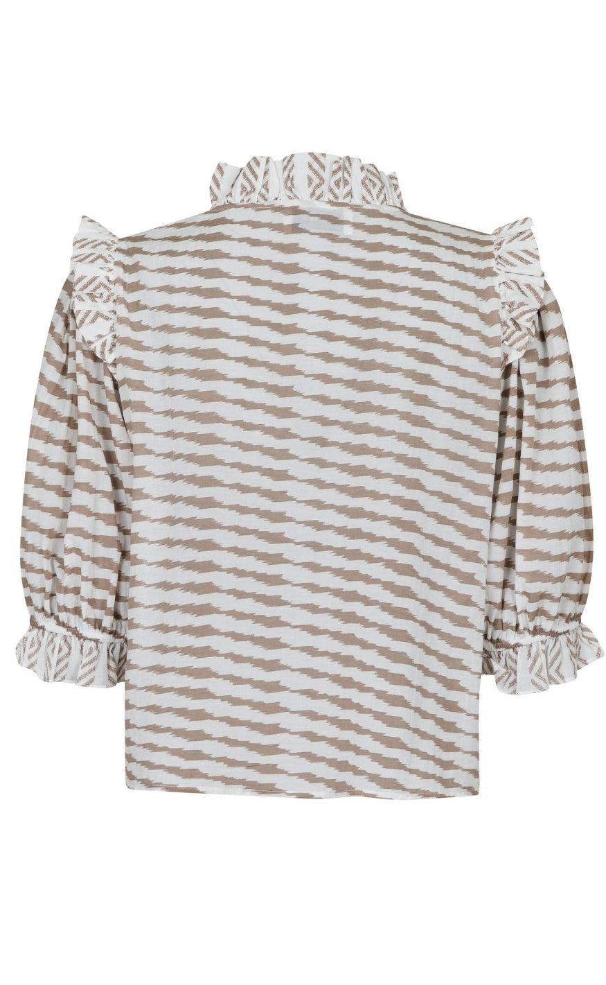 Neo Noir Bluse - Chacha Graphic - Sand
