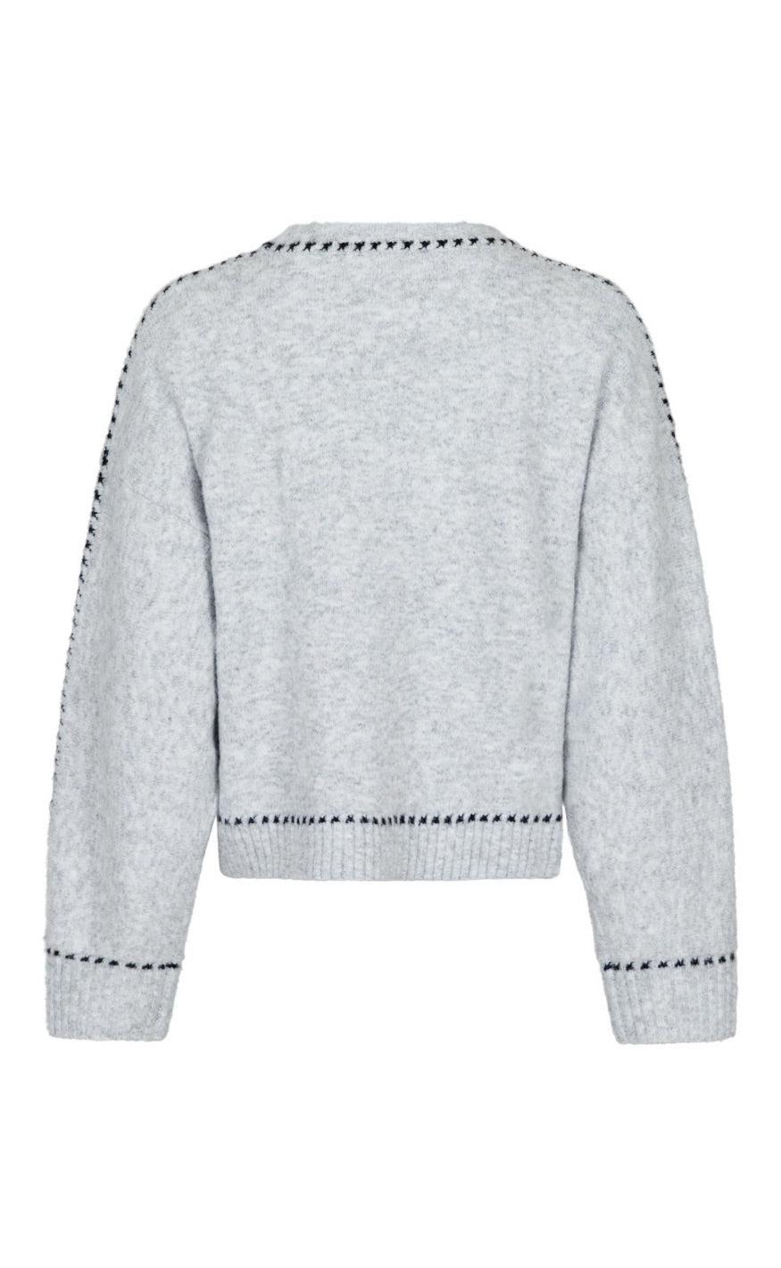 Neo Noir Bluse - Detri - Grey Melange