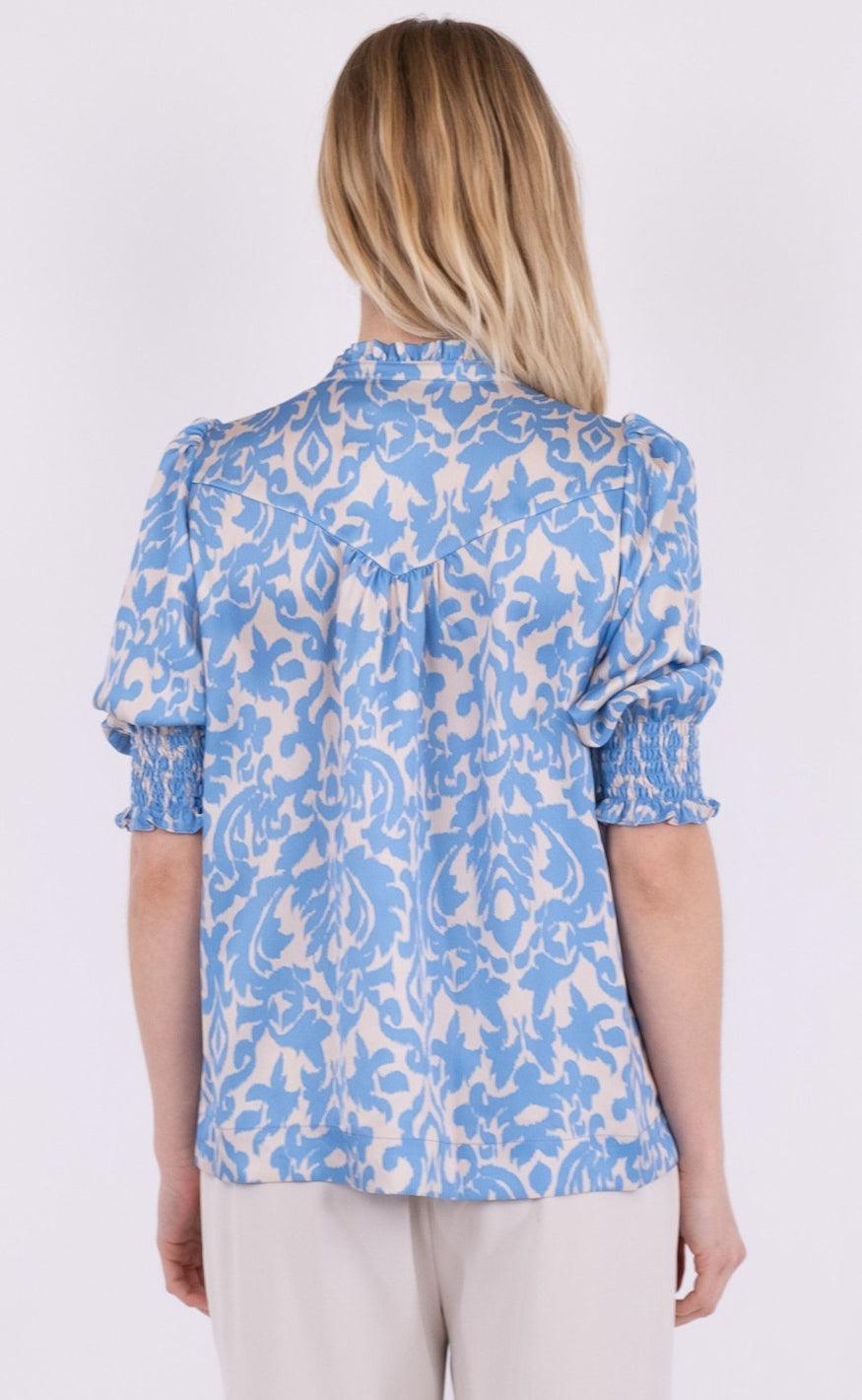 Neo Noir Bluse - Diana - Light Blue