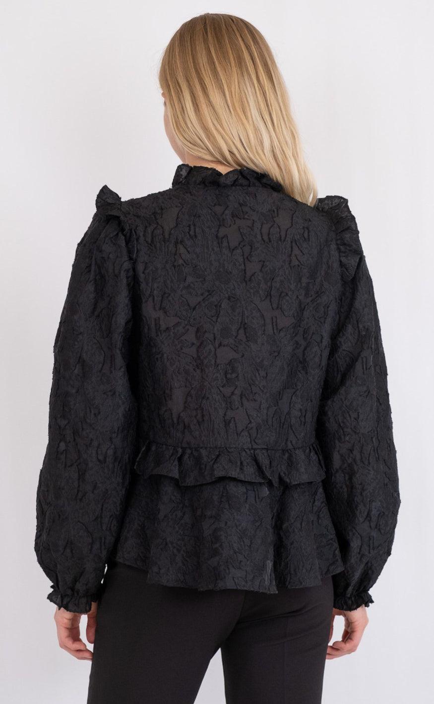 Neo Noir Bluse - Hawaii - Black