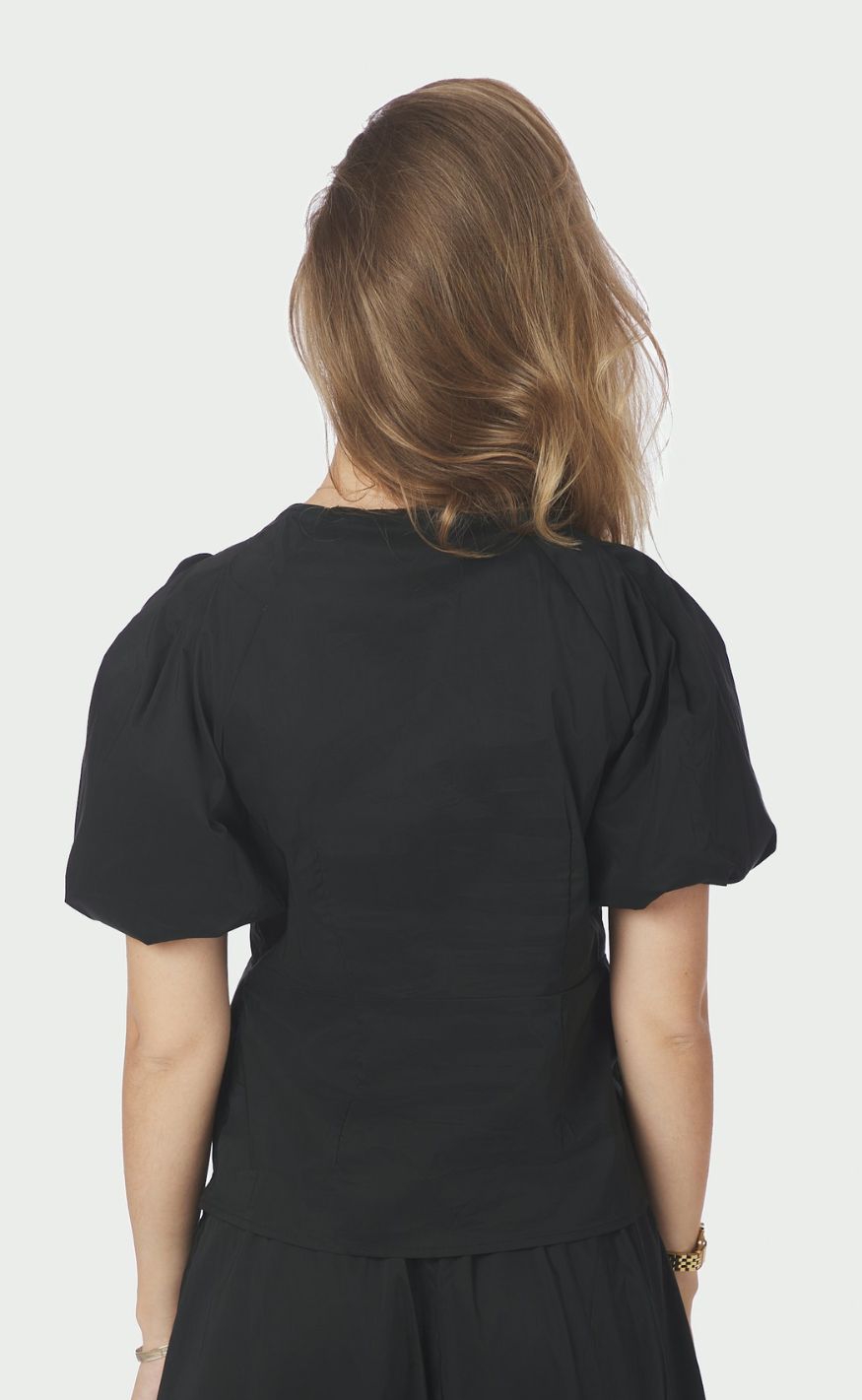 Neo Noir Bluse - Irina Poplin - Black