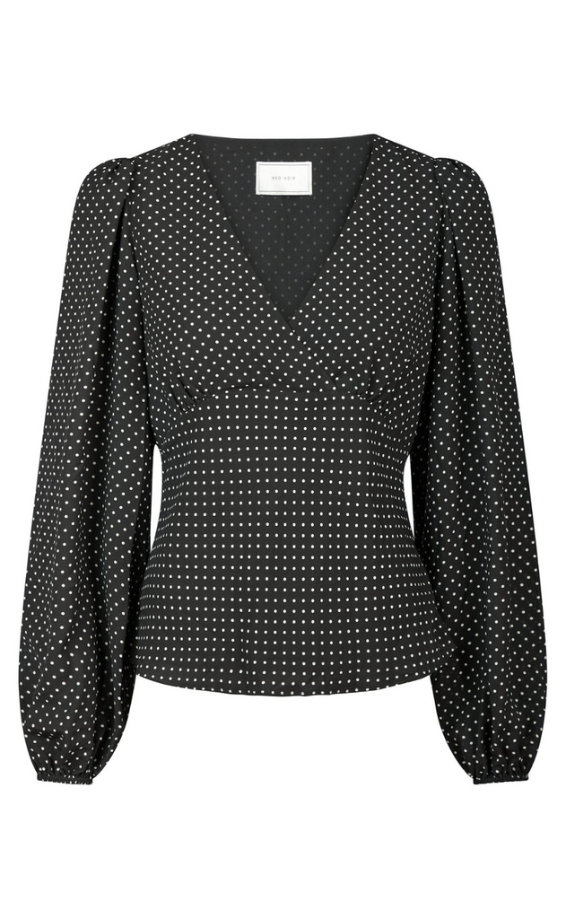 Neo Noir Bluse - Jane Dot - Black