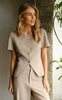 Neo Noir Bluse - Jules - Dark Taupe