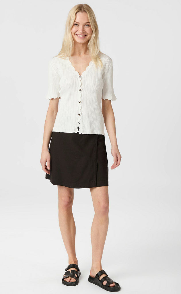 Neo Noir Bluse - Larifa Stitch - White