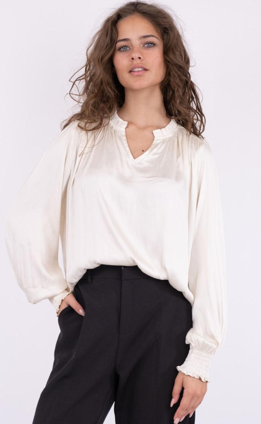 Neo Noir Bluse - Lucie - Off White