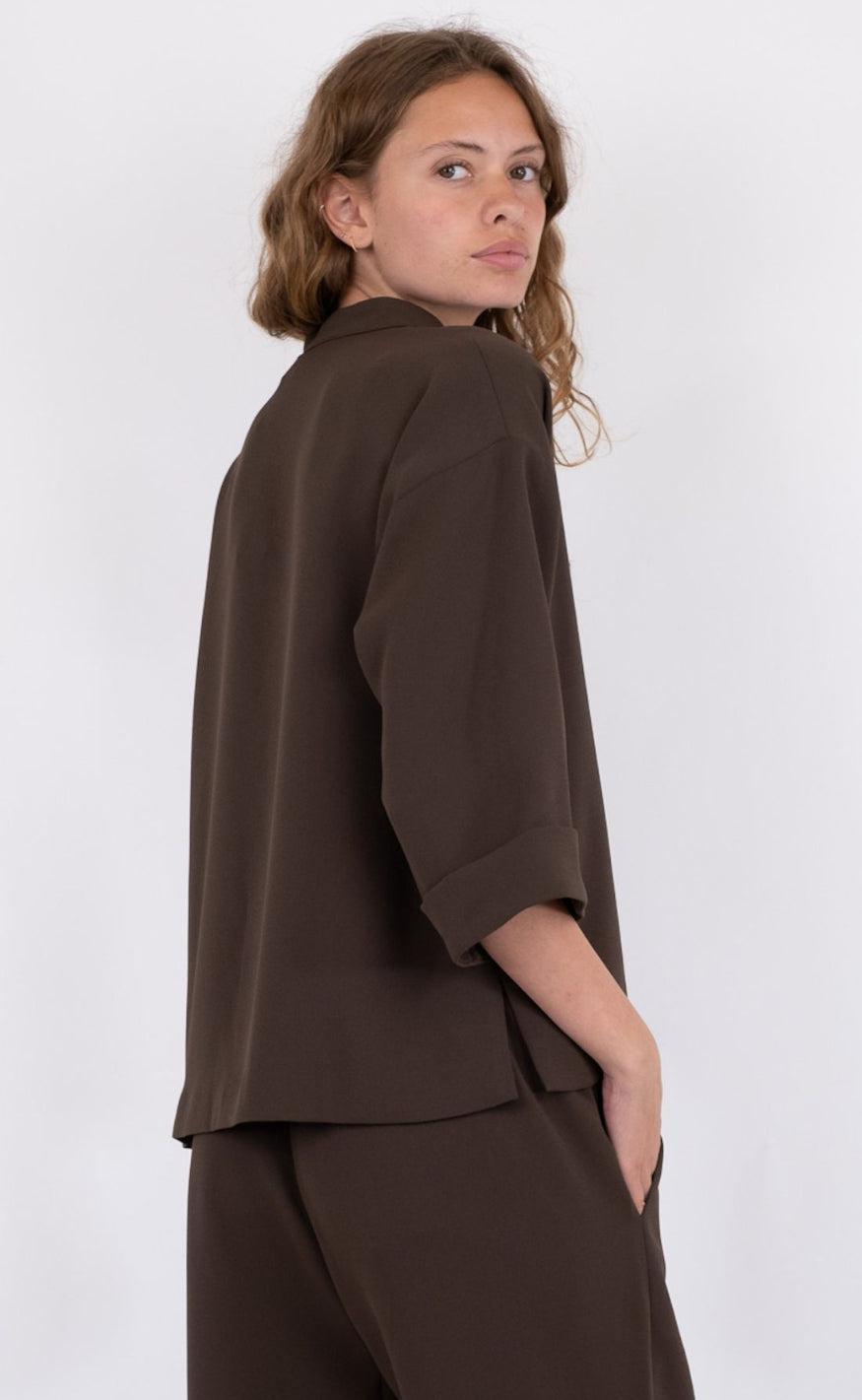 Neo Noir Bluse - Luma - Brown