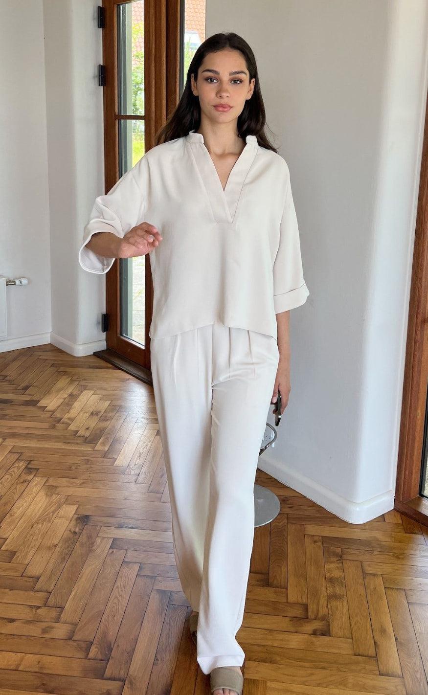 Neo Noir Bluse - Luma - Creme