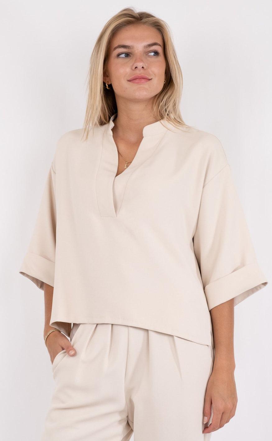 Neo Noir Bluse - Luma - Creme