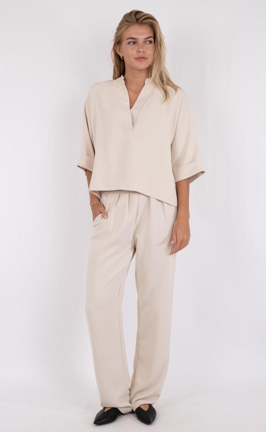 Neo Noir Bluse - Luma - Creme