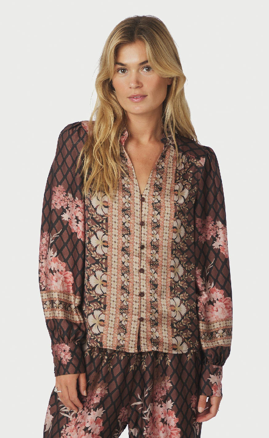 Neo Noir Bluse - Massima Botanical - Black