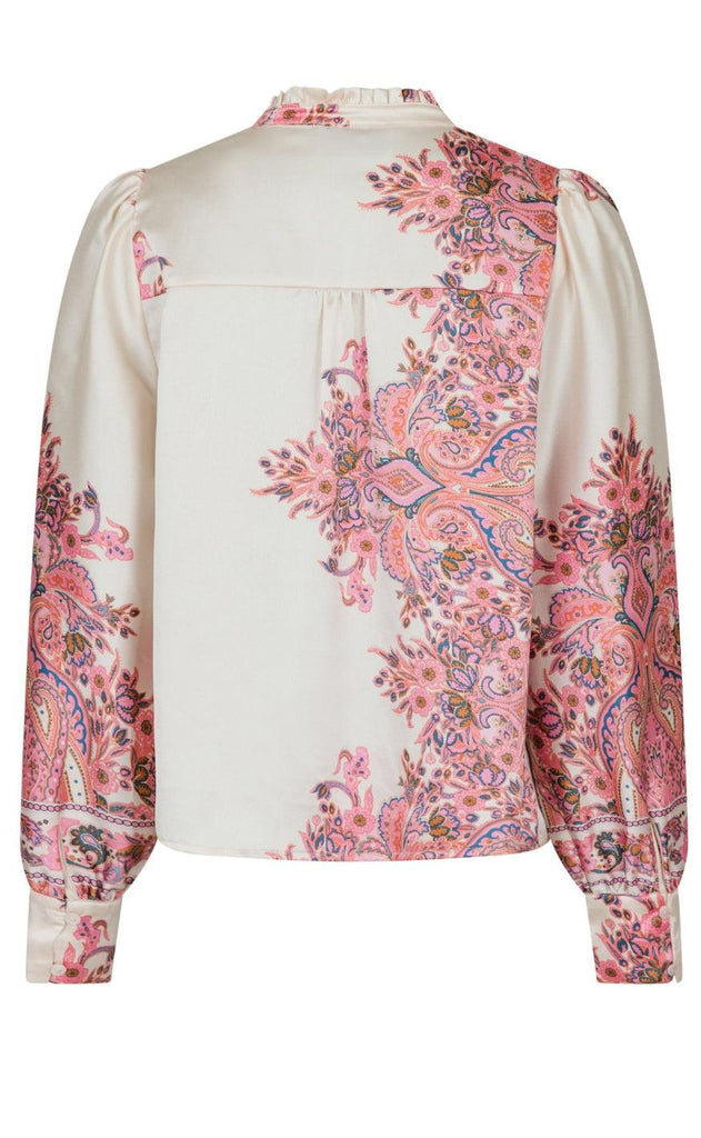 Neo Noir Bluse - Massima Paisley - Light Pink