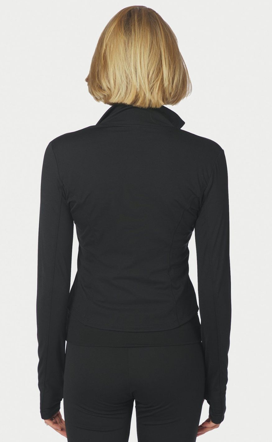 Neo Noir Bluse - Nolana Zip - Black