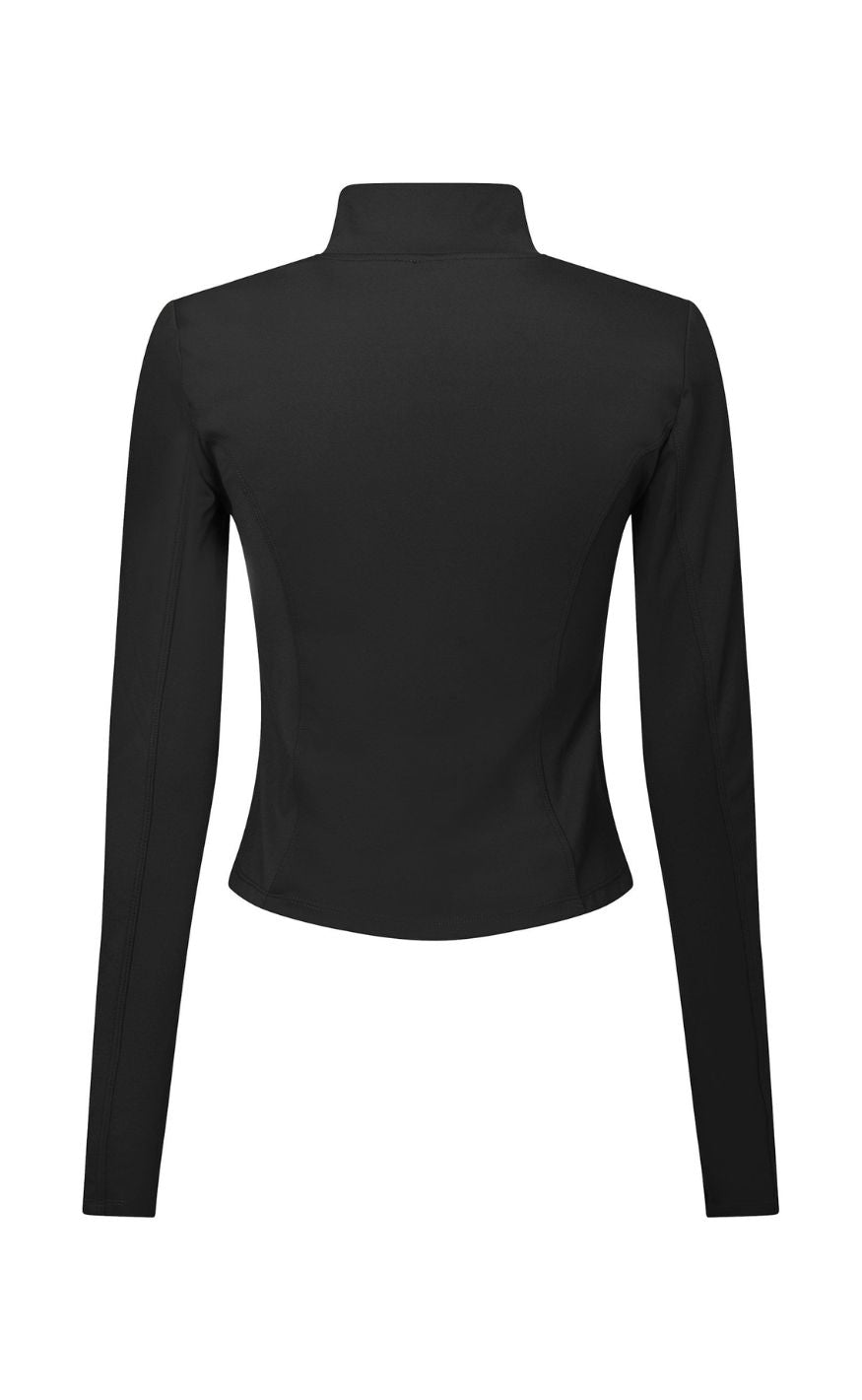 Neo Noir Bluse - Nolana Zip - Black