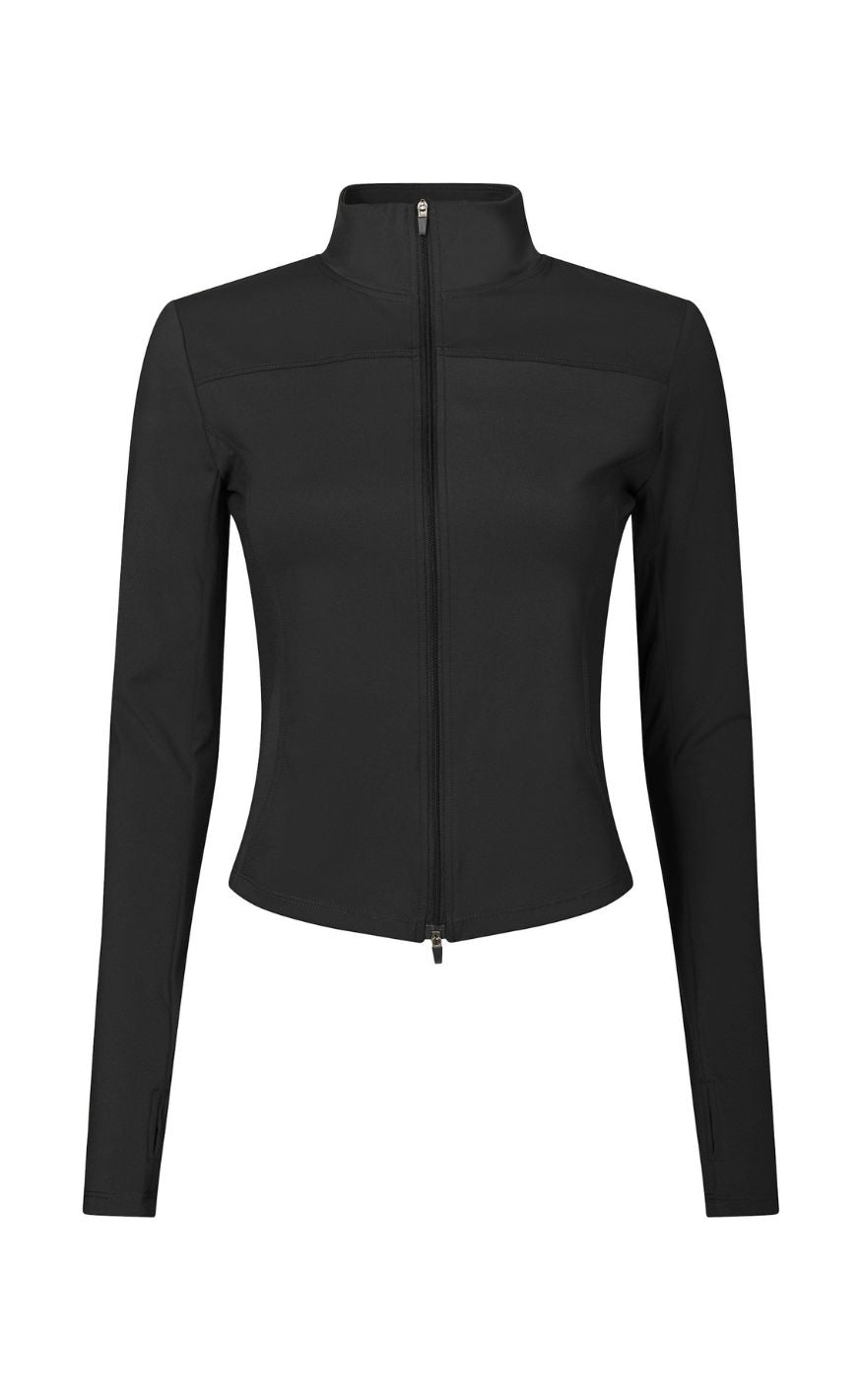 Neo Noir Bluse - Nolana Zip - Black