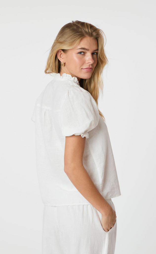 Neo Noir Bluse - Odesa Linen - White