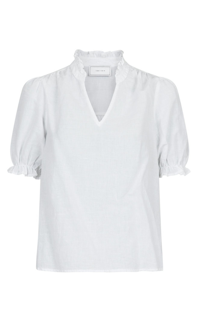 Neo Noir Bluse - Odesa Linen - White