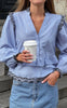 Neo Noir Bluse  - Panama - Light Blue