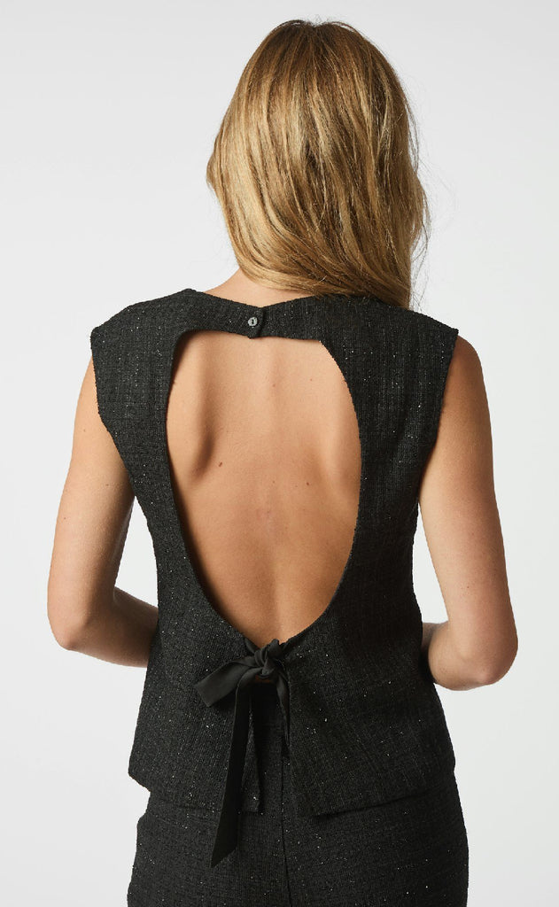 Neo Noir Bluse - Rafli - Black