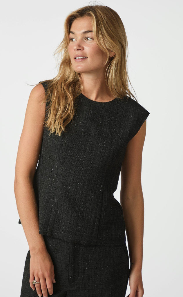 Neo Noir Bluse - Rafli - Black