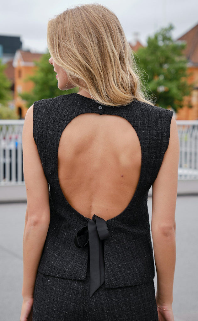 Neo Noir Bluse - Rafli - Black