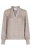 Neo Noir Bluse  - Rhia Graphic - Powder