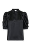 Neo Noir Bluse - Roella Heavy Sateen - Black