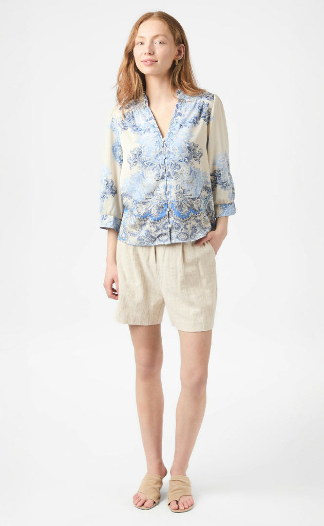 Neo Noir Bluse - Roselle Artist - Powder Blue