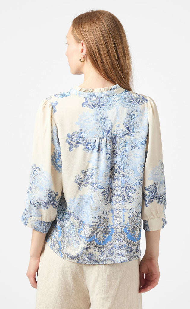 Neo Noir Bluse - Roselle Artist - Powder Blue