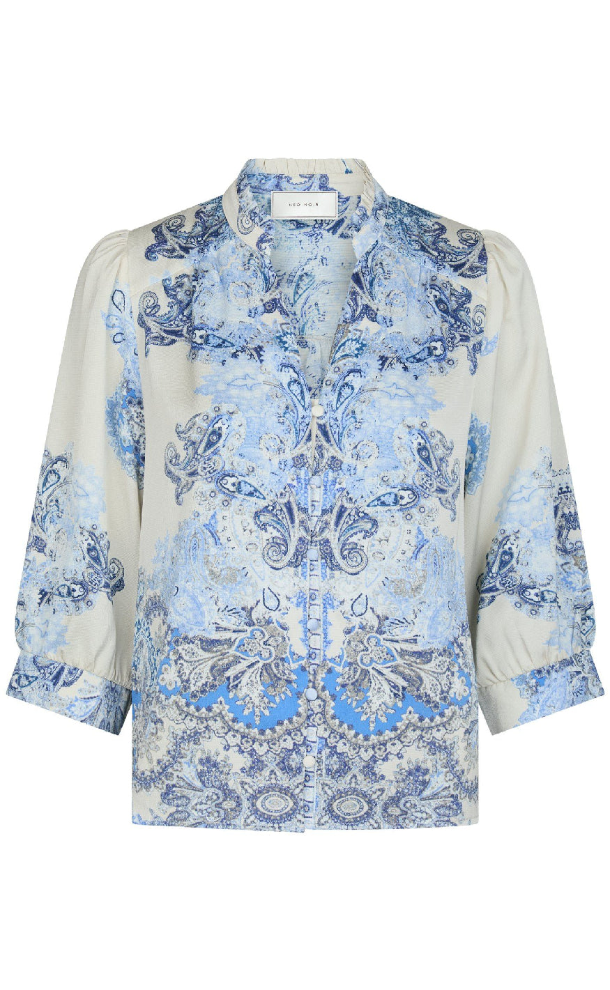 Neo Noir Bluse - Roselle Artist - Powder Blue