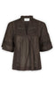 Neo Noir Bluse - Siama S Voile - Dark brown