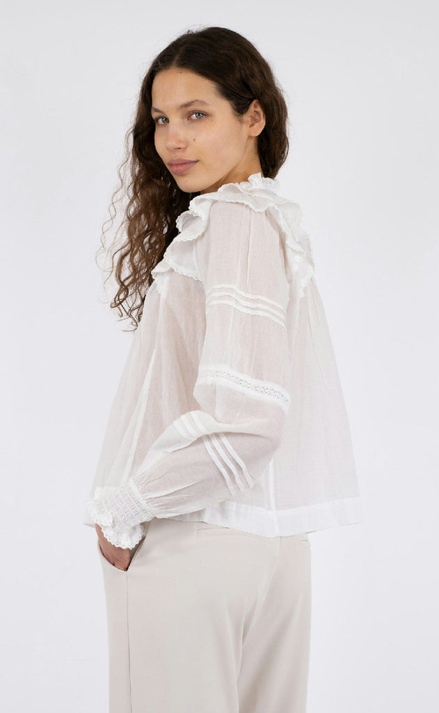 Neo Noir Bluse - Simkie S Voile - White