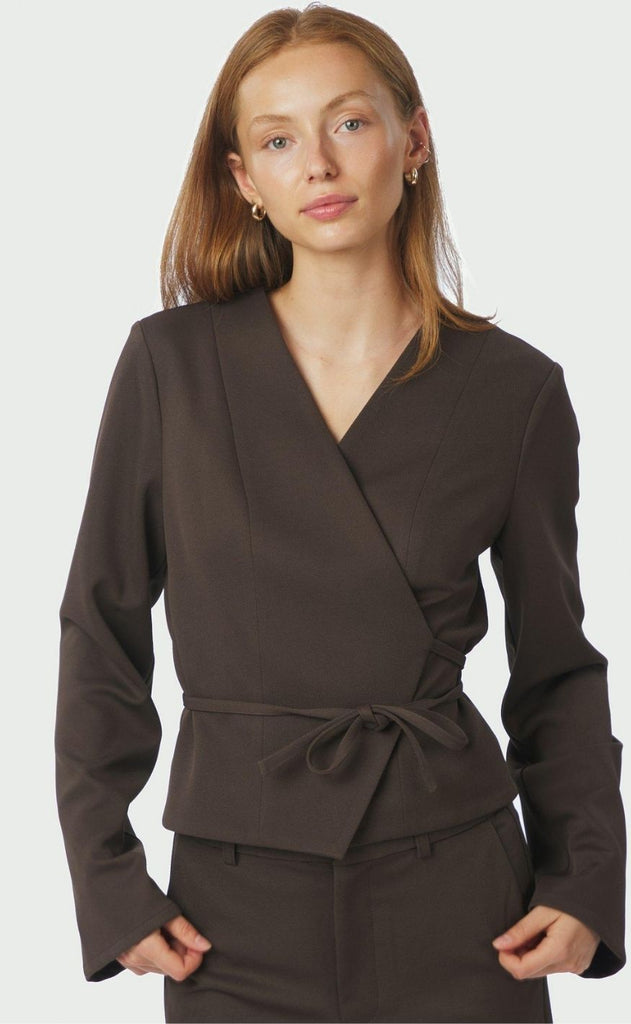 Neo Noir Bluse - Simmi - Dark Brown