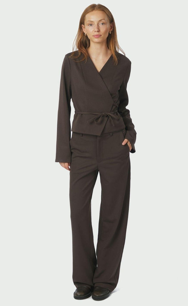 Neo Noir Bluse - Simmi - Dark Brown