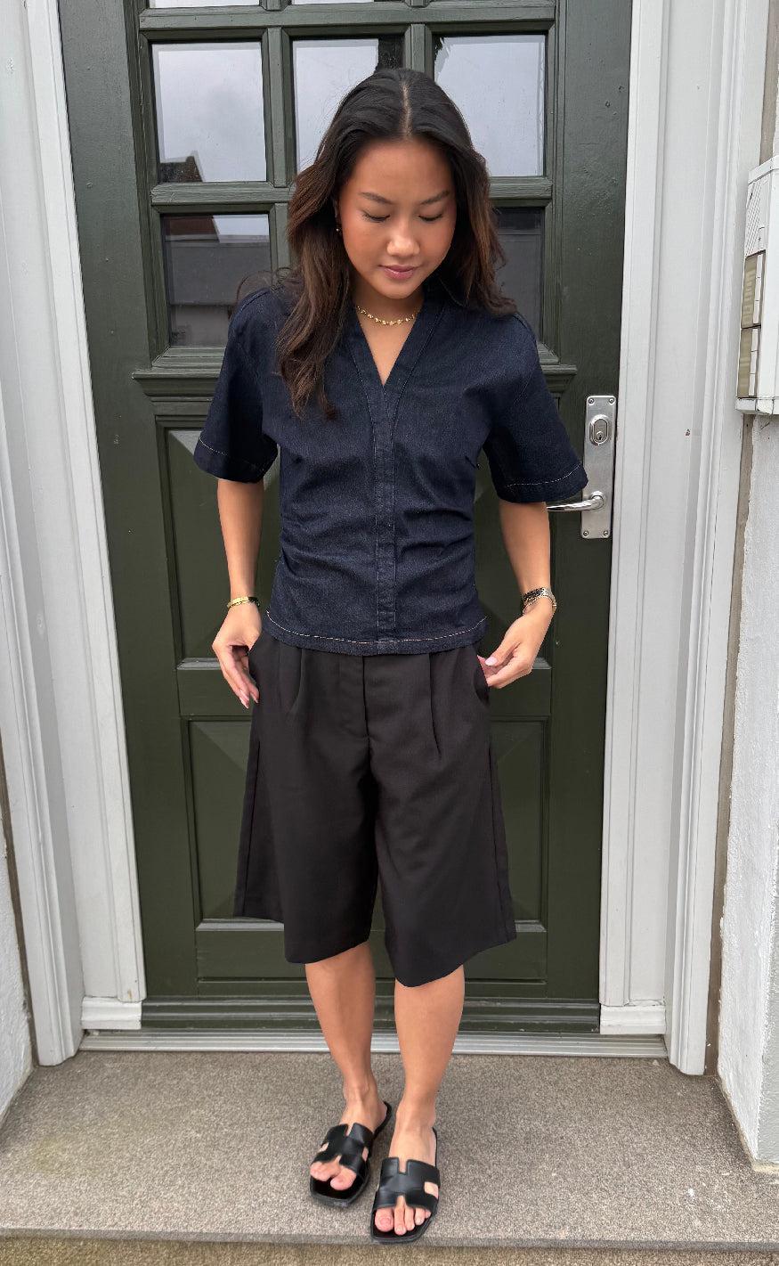 Neo Noir Bluse - Spenda - Dark Blue