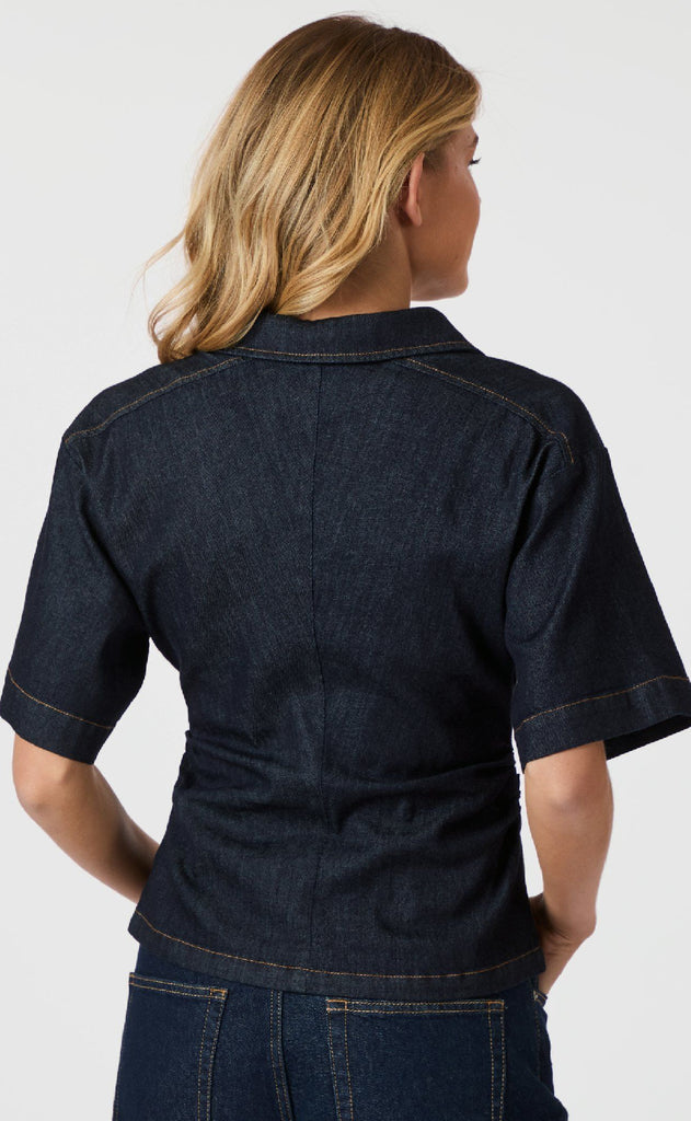 Neo Noir Bluse - Spenda - Dark Blue