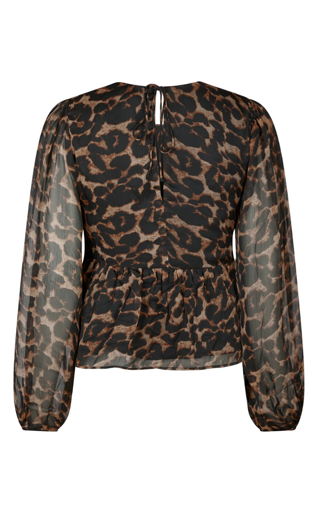 Neo Noir Bluse - Timmy Leo - Leopard