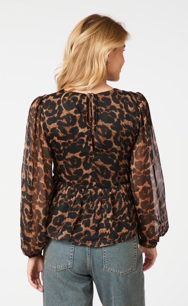 Neo Noir Bluse - Timmy Leo - Leopard