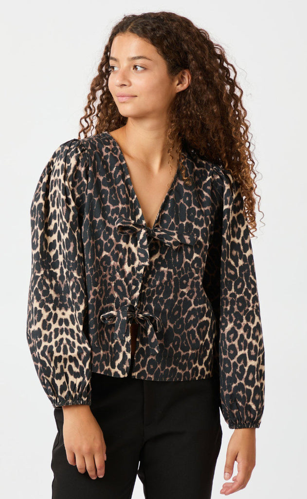 Neo Noir Bluse - Tova - Leopard