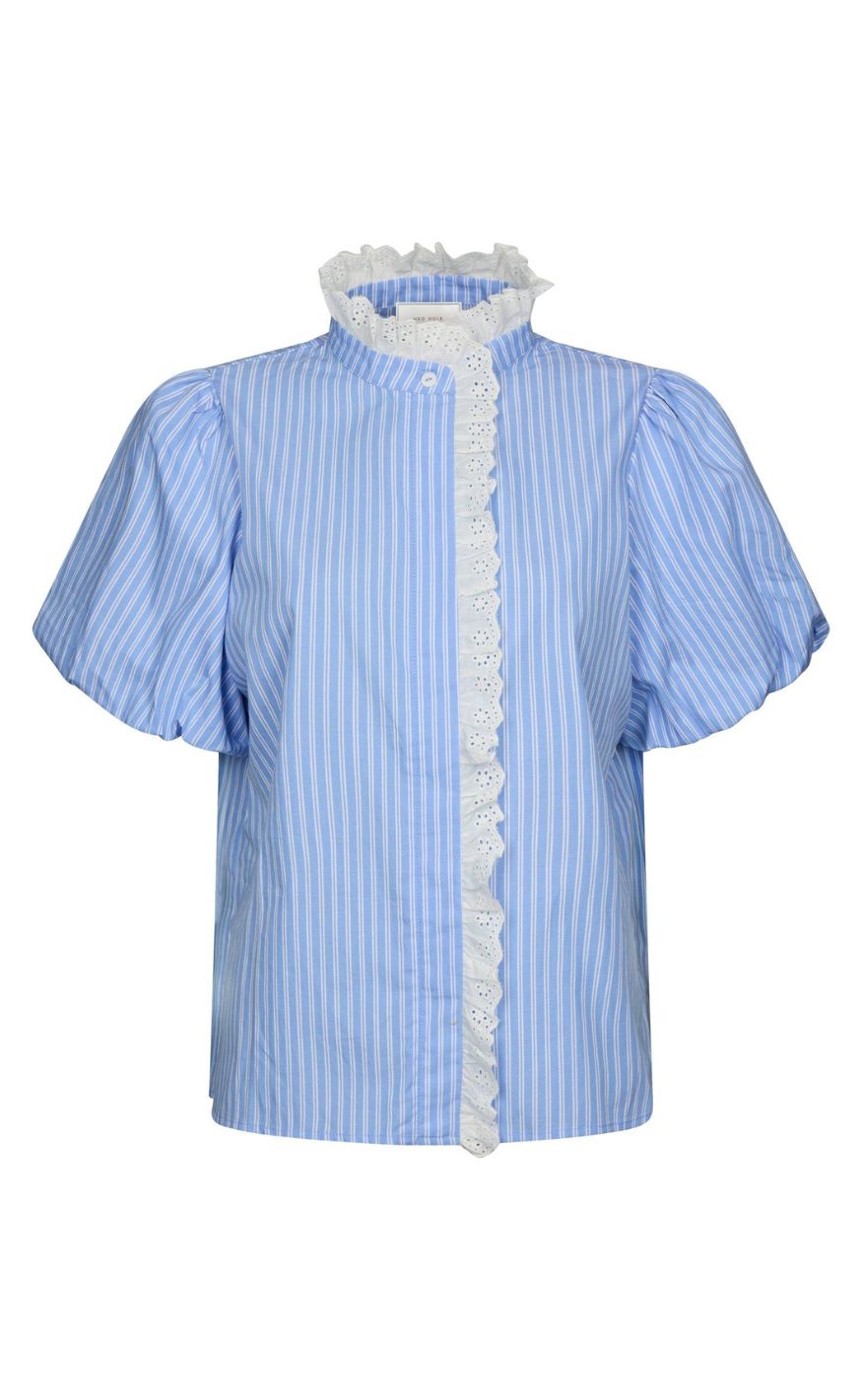 Neo Noir Bluse - Ulia Stripe - Blue Stripe