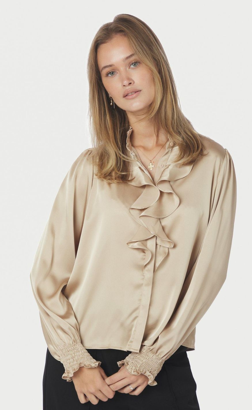 Neo Noir Bluse - Zamola - Dark Sand