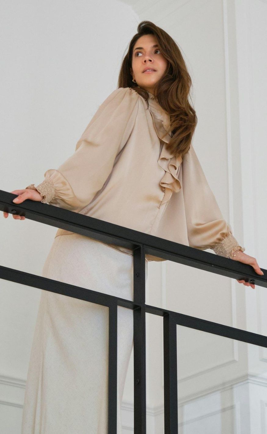 Neo Noir Bluse - Zamola - Dark Sand