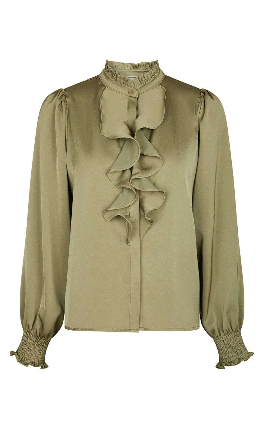 Neo Noir Bluse - Zamola - Dusty Army