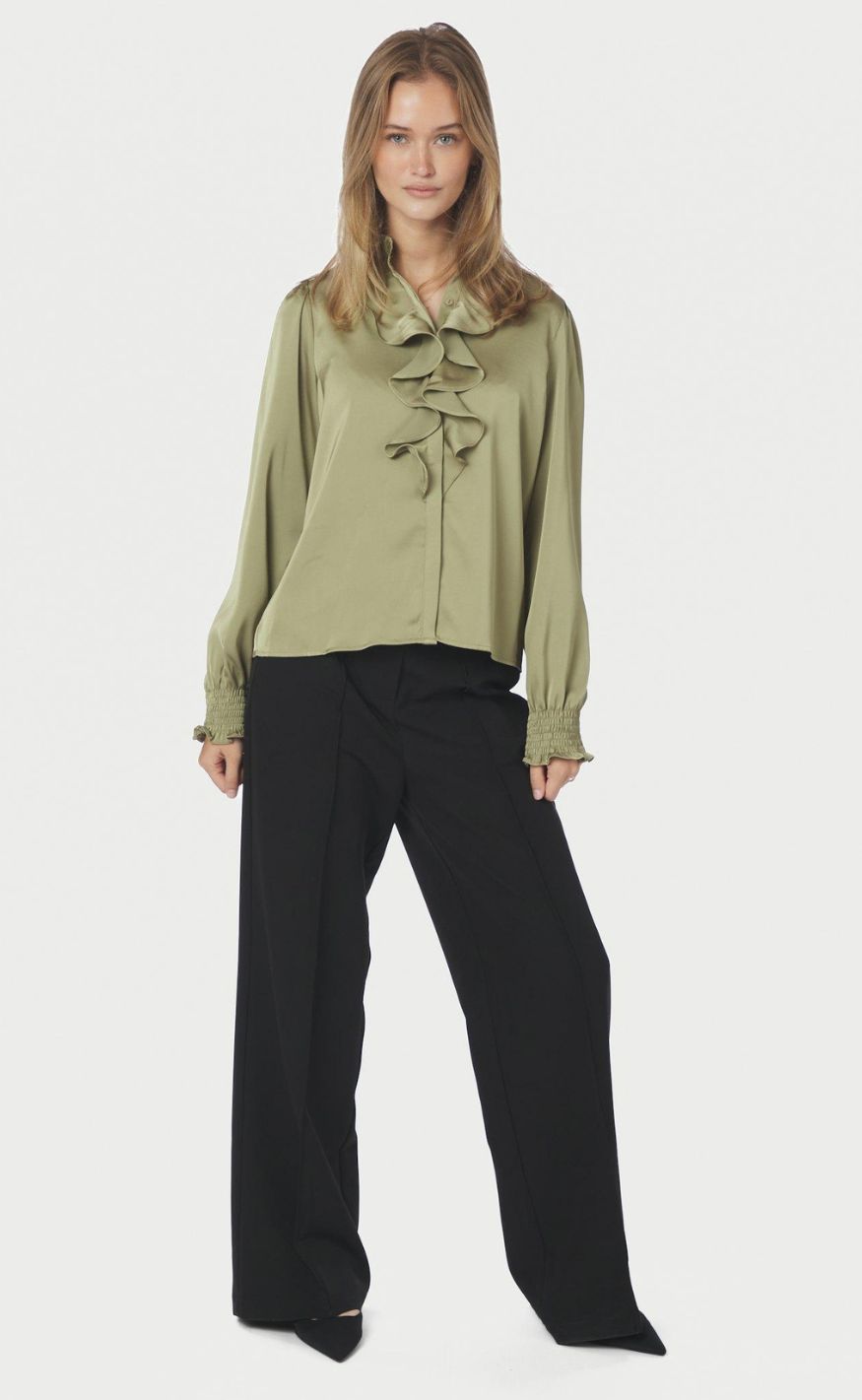Neo Noir Bluse - Zamola - Dusty Army