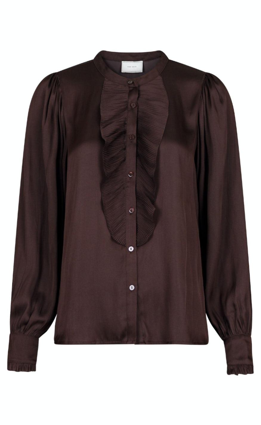 Neo Noir Bluse - Zola - Dark Brown