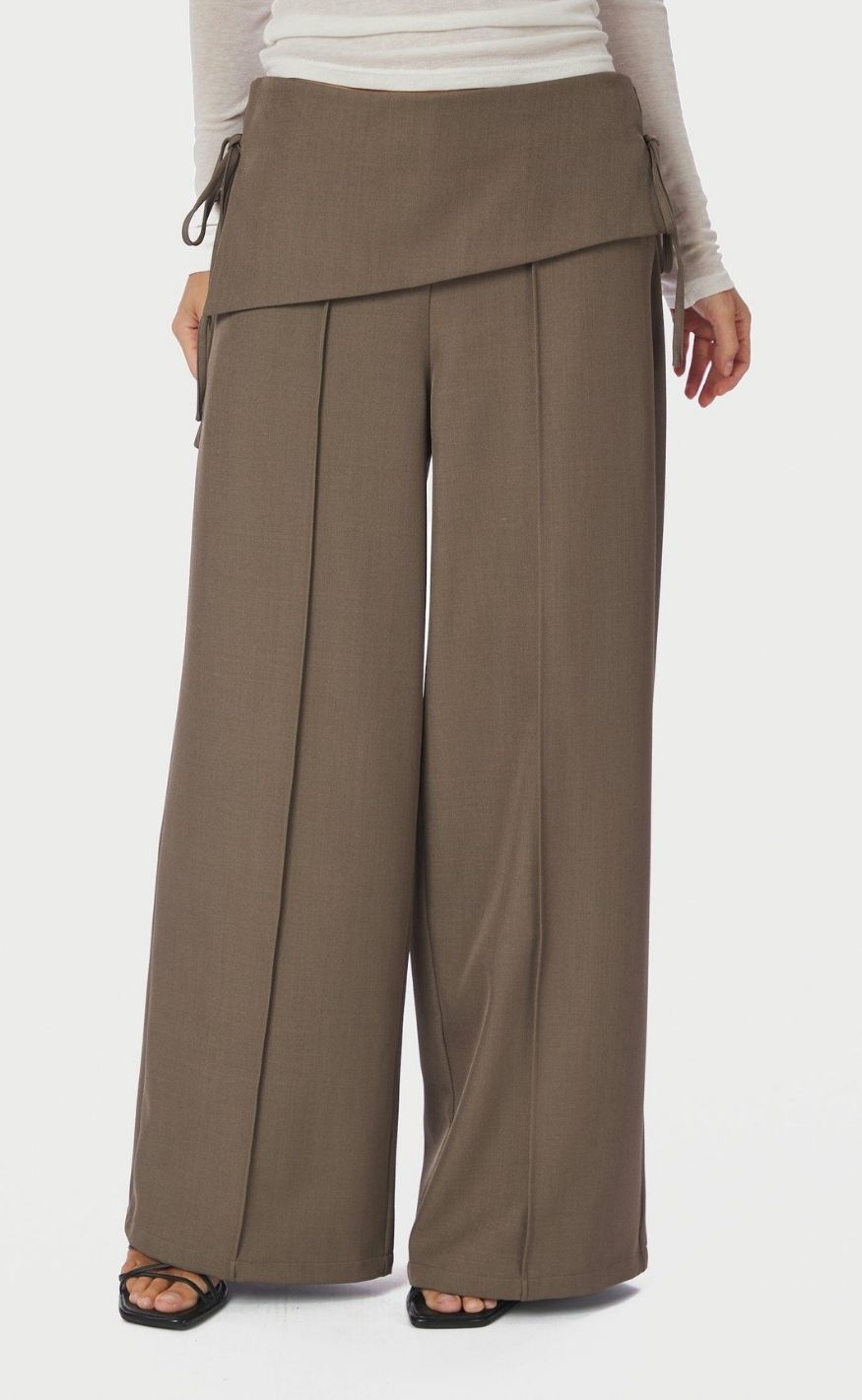 Neo Noir Bukser - Deani Fold - Taupe