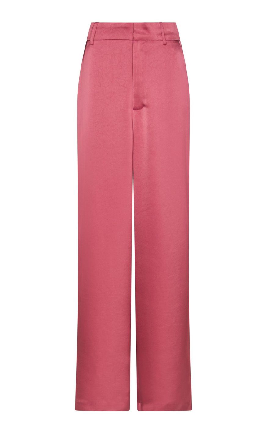 Neo Noir Bukser - Emmett Heavy Sateen - Cherry Pink