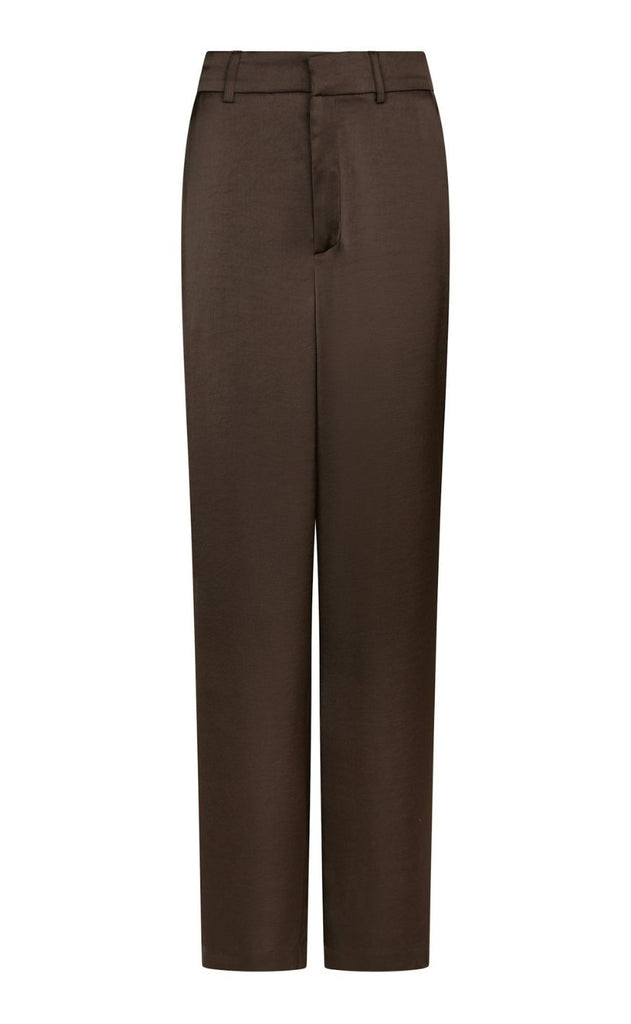 Neo Noir Bukser - Emmett Heavy Sateen - Dark Brown