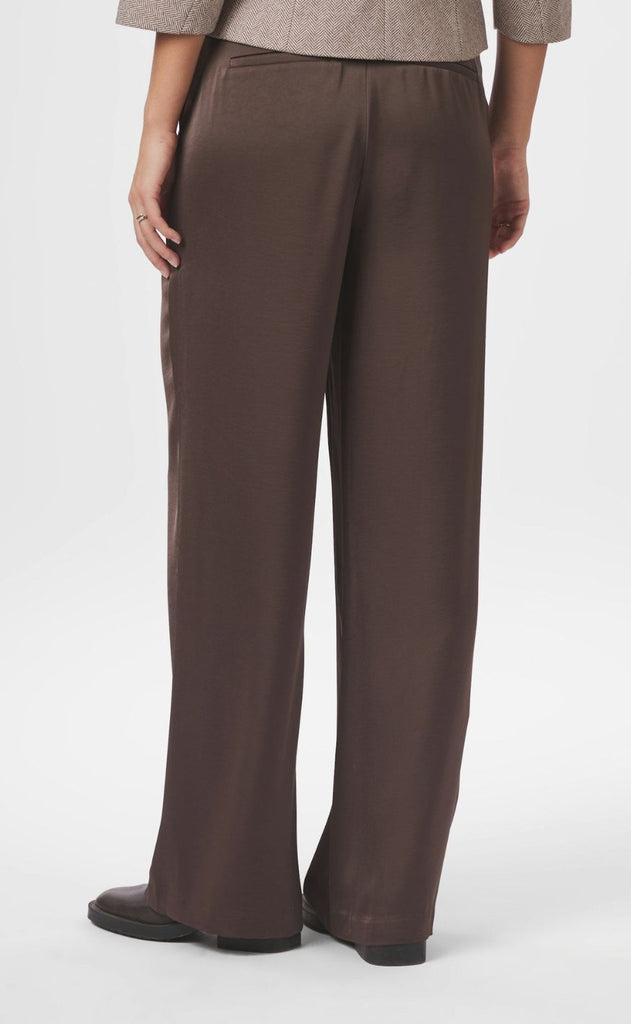 Neo Noir Bukser - Emmett Heavy Sateen - Dark Brown