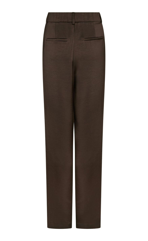 Neo Noir Bukser - Emmett Heavy Sateen - Dark Brown